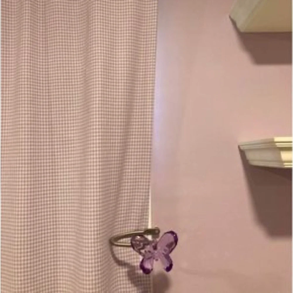 Pottery Barn Kids Butterfly Tiebacks  & End Caps for Curtains & Rod - Picture 3 of 4